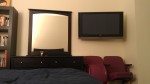 tv installed in guest bed